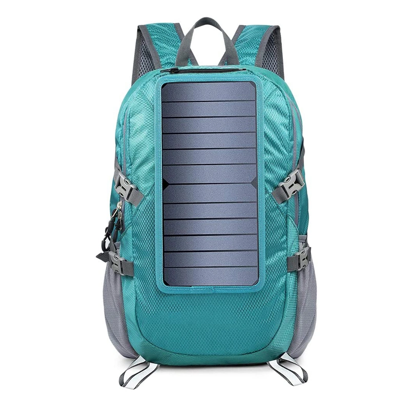 Foldable Hiking Solar Backpack with Removable 7 Watt Solar Panel for Smart Phones Tablets GPS Bluetooth