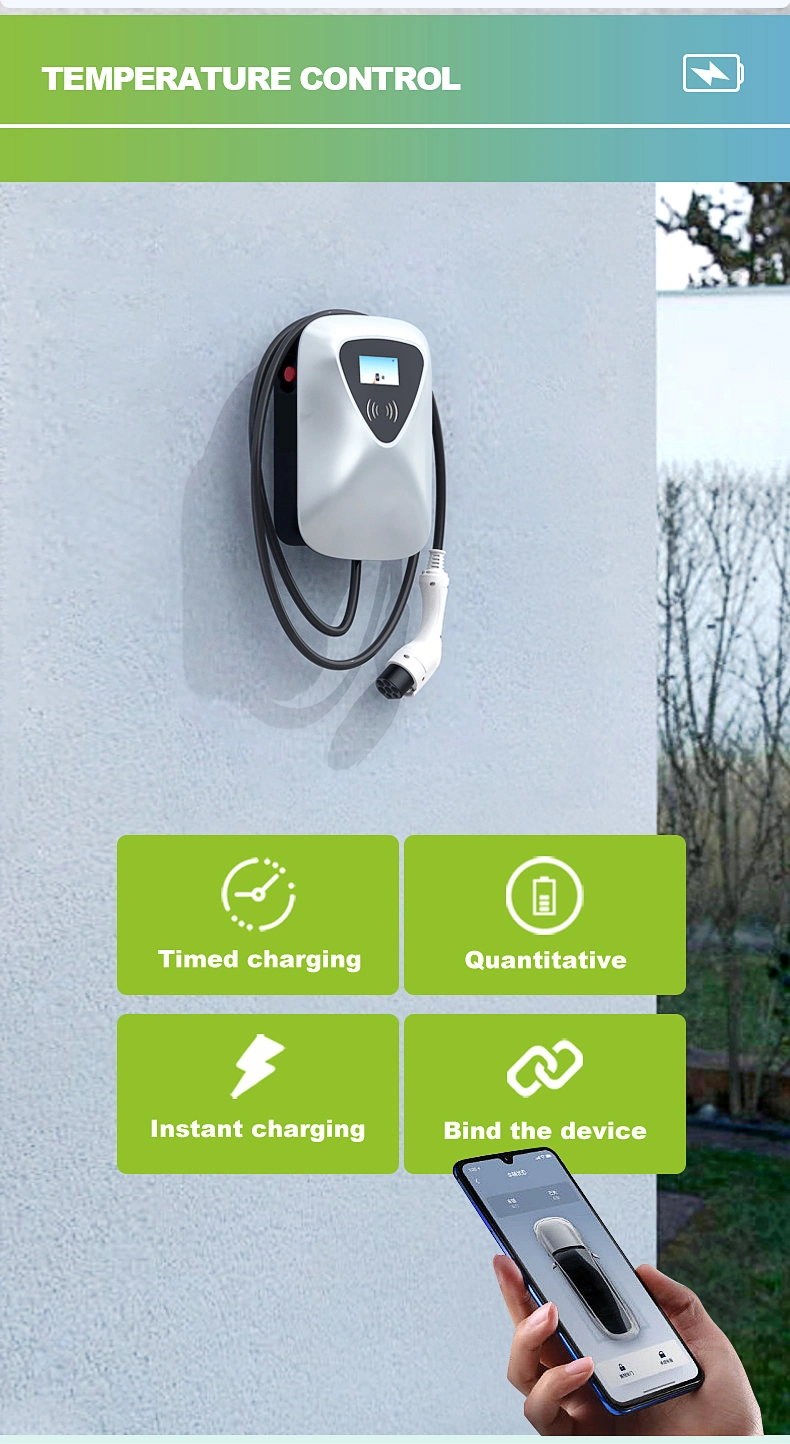 Convenient AC EV Charger 50A 11kw Type1 Household Wallbox with Ocpp