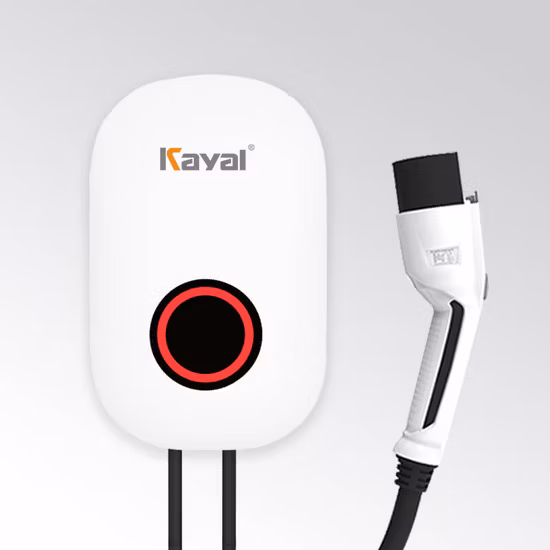 Amppal AC Evse Fornecedor mais barato da estação de carregador de carro AC Type2 Smart Wallbox 7kw 32A EV Charger Wallbox para uso doméstico com suporte CE APP WiFi