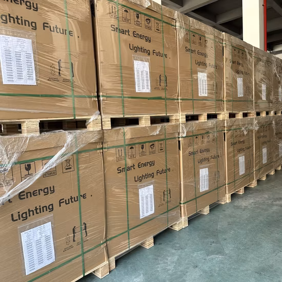 Módulo solar de meia célula de fábrica chinesa 500 W 550 W 600 W 650 W 700 W Painel solar mono com 25 anos de garantia para uso doméstico e industrial
