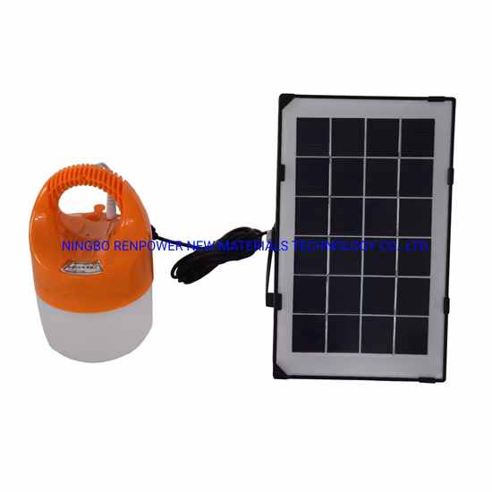 Fonte de alimentação externa portátil placa de carregamento direto solar 6W para tendas LED luz de acampamento